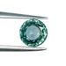 1.15ct | Brilliant Cut Round Shape Green Montana Sapphire-Modern Rustic Diamond