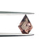 1.16ct | Step Cut Shield Shape Brown Sapphire-Modern Rustic Diamond