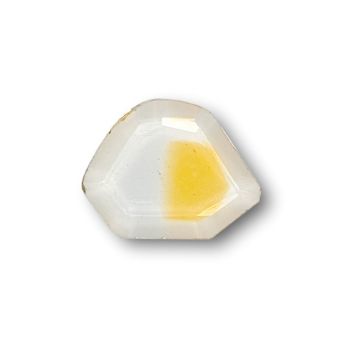 1.17ct | Portrait Cut Shield Shape Yellow Montana Sapphire-Modern Rustic Diamond