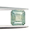 1.18ct | Asscher Cut Green Montana Sapphire-Modern Rustic Diamond