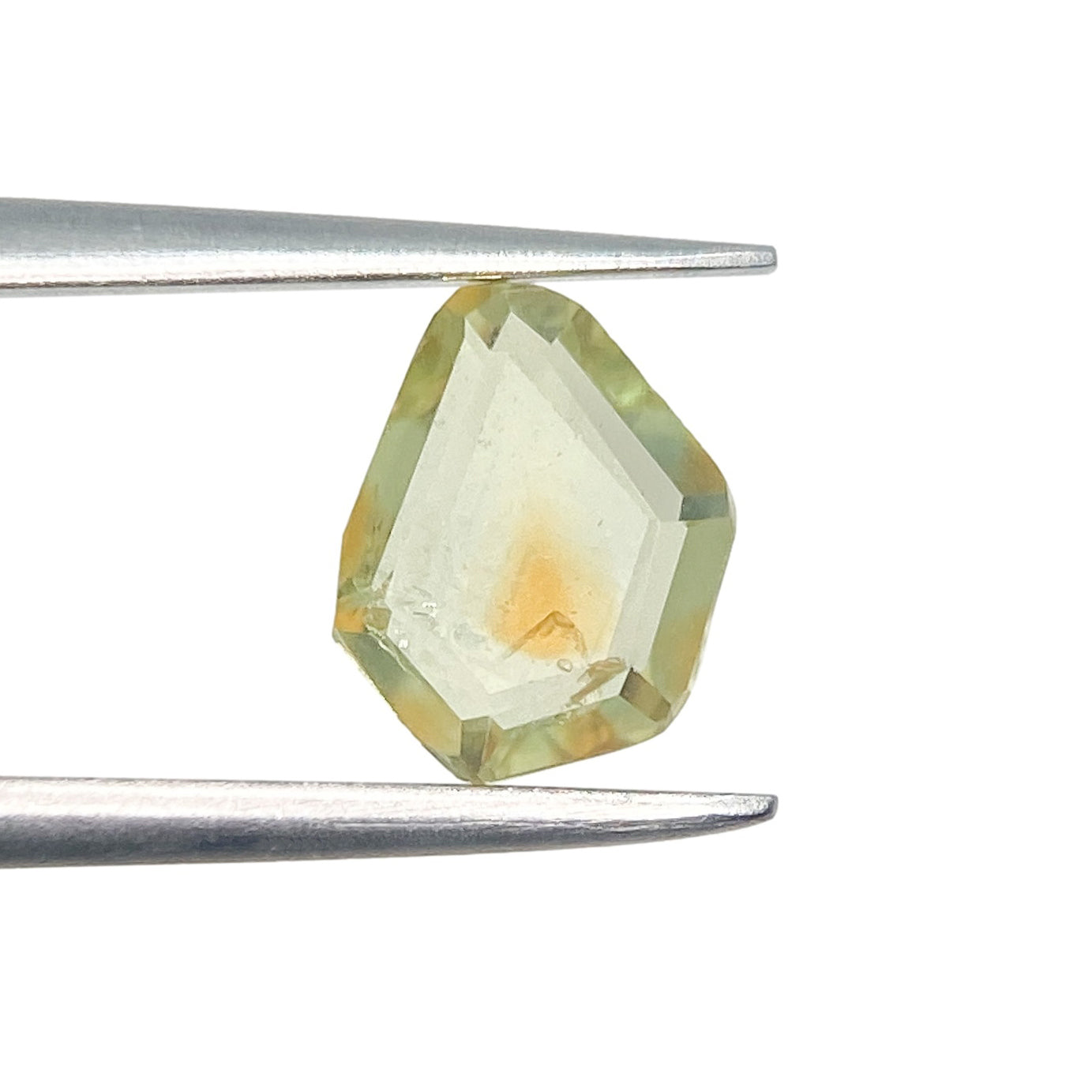 1.18ct | Portrait Cut Geometric Shape Orange Yellow Montana Sapphire-Modern Rustic Diamond