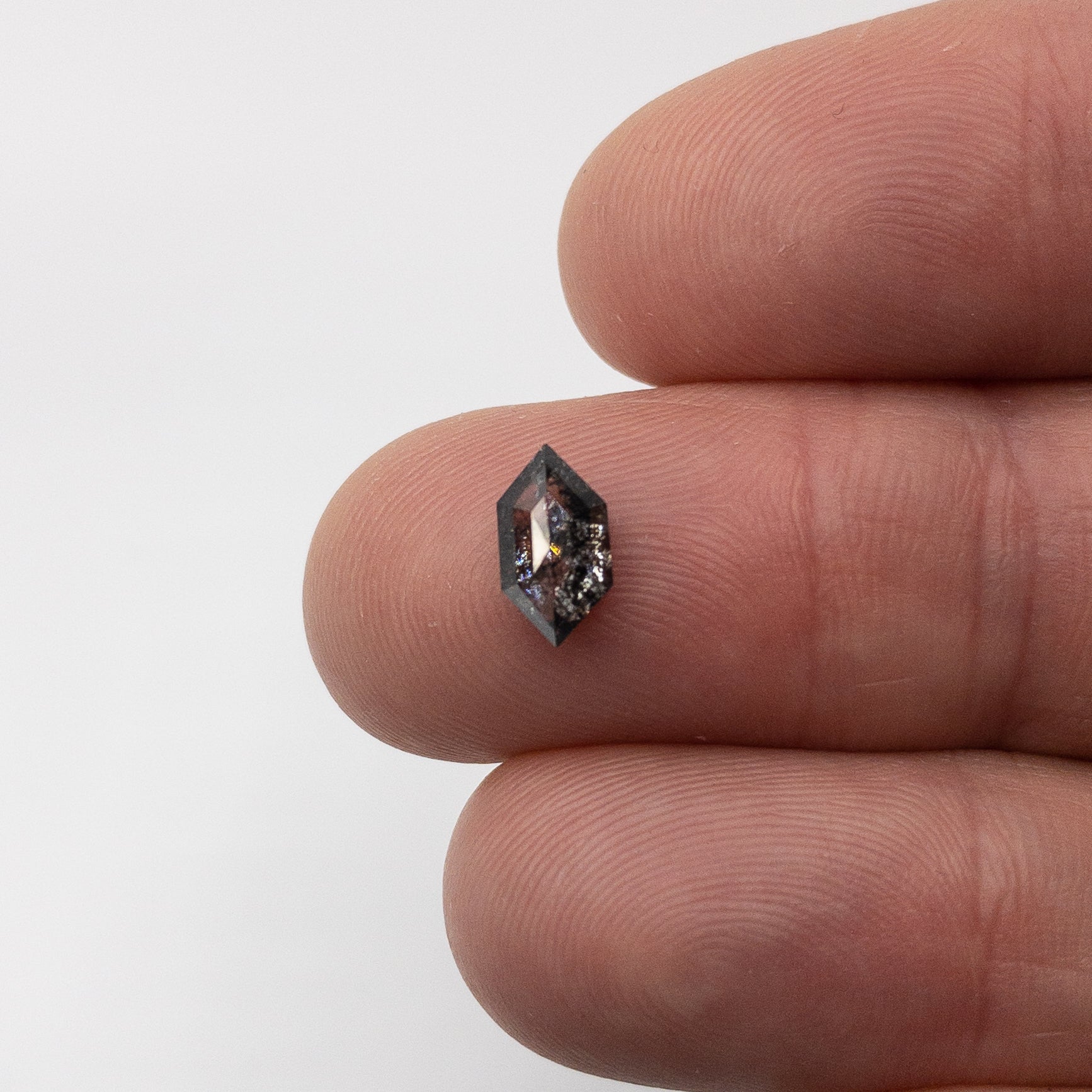 1.19ct | Salt and Pepper Bullet Shape Diamond-Modern Rustic Diamond