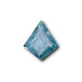 1.19ct | Step Cut Kite Shape Blue Montana Sapphire-Modern Rustic Diamond