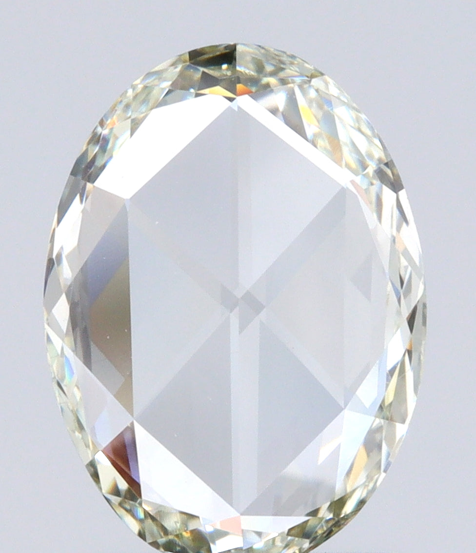 1.13ct | Light Color VVS Oval Shape Rose Cut Diamond - Modern Rustic Diamond