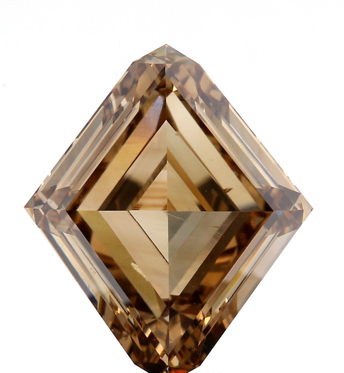 3.25ct | Cognac VS Lozenge Shape Brilliant Cut Diamond - Modern Rustic Diamond