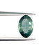 1.23ct | Brilliant Cut Moval Shape Blue Green Montana Sapphire-Modern Rustic Diamond