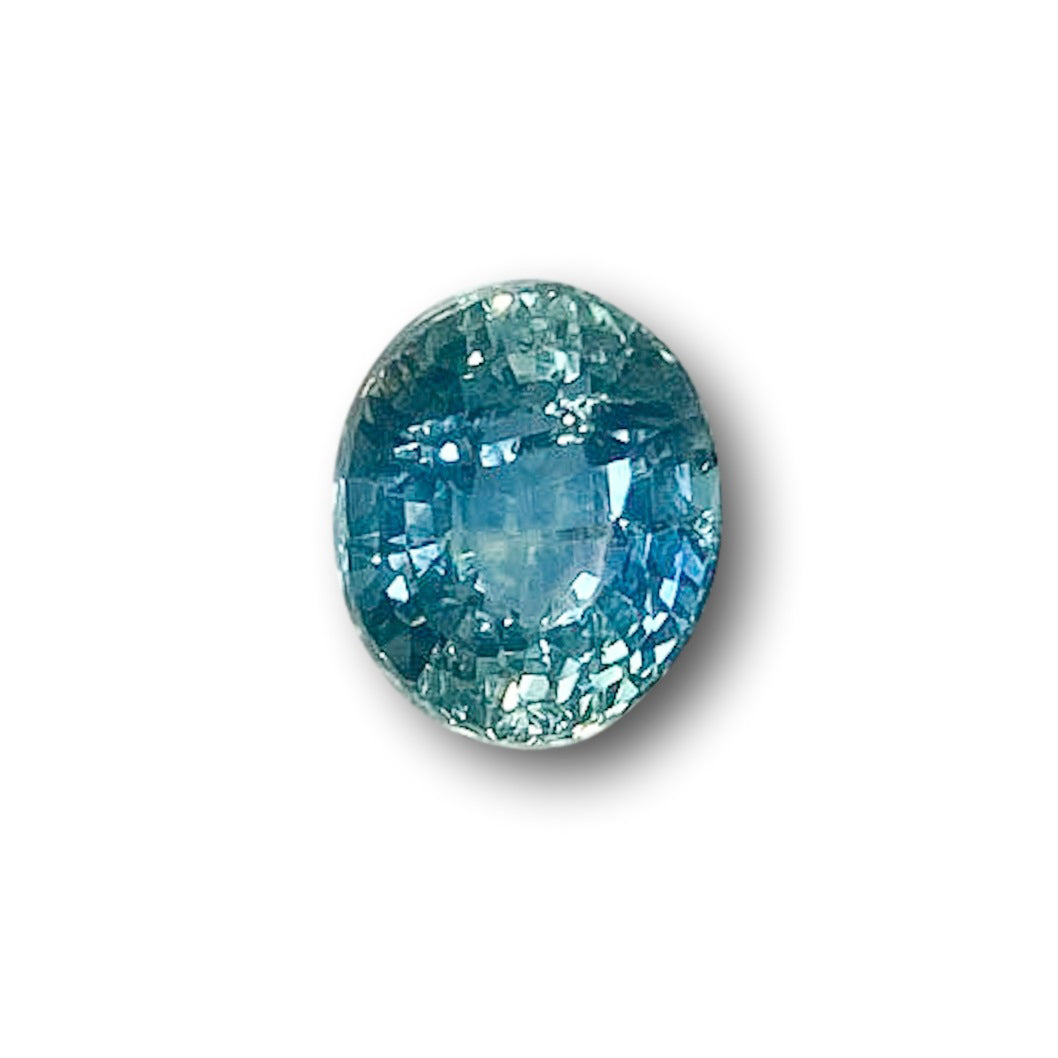1.27ct | Brilliant Cut Oval Shape Blue Montana Sapphire-Modern Rustic Diamond