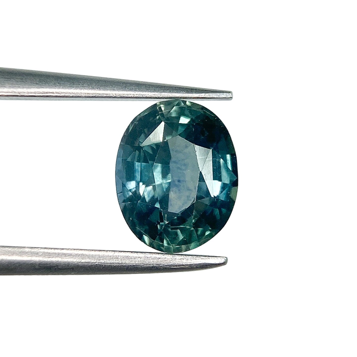 1.28ct | Brilliant Cut Oval Shape Blue Montana Sapphire-Modern Rustic Diamond