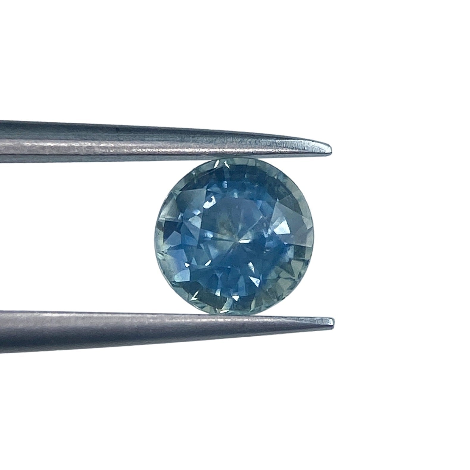 1.28ct | Brilliant Cut Round Shape Blue Montana Sapphire (GIA)-Modern Rustic Diamond
