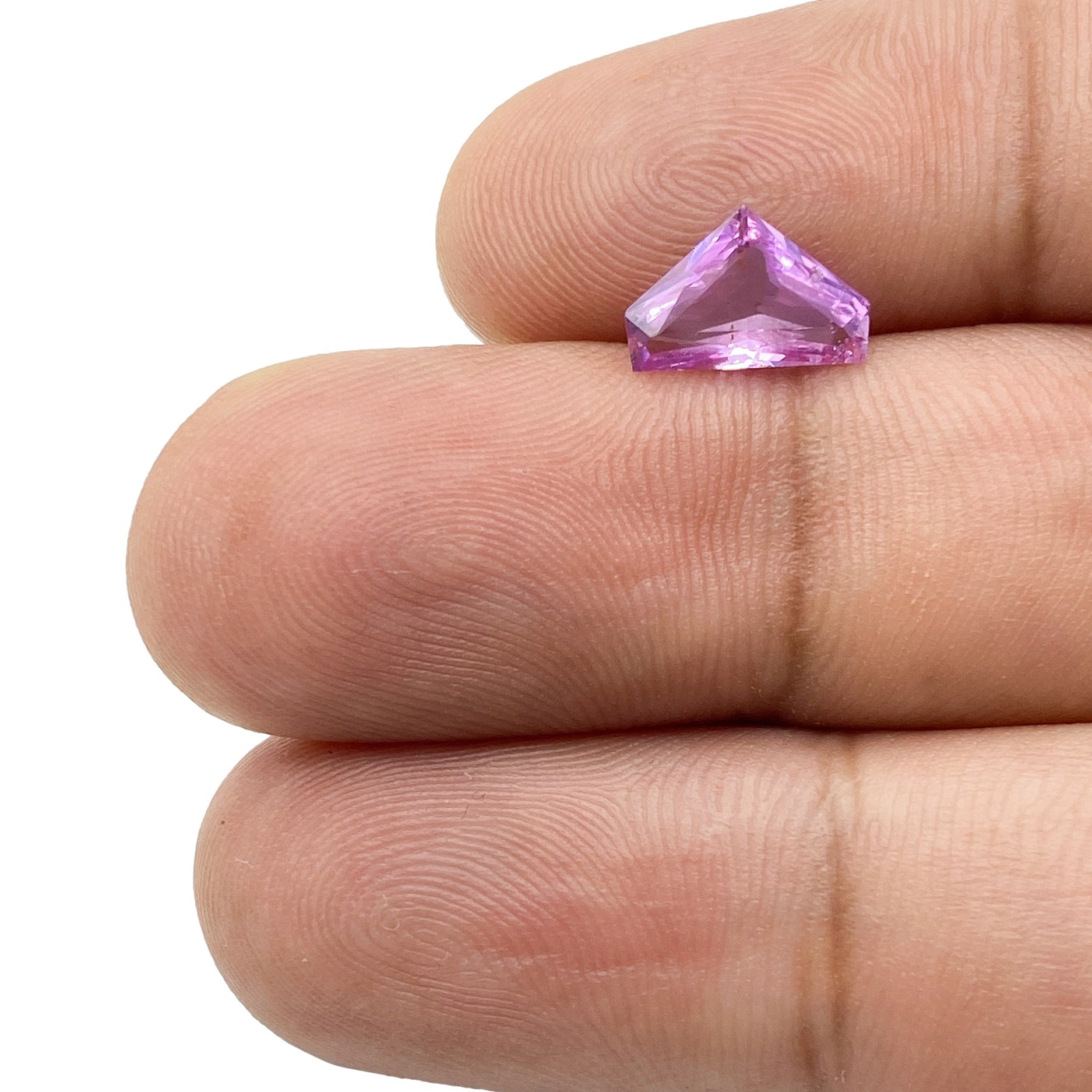 1.28ct | Brilliant Cut Shield Shape Violet Sapphire-Modern Rustic Diamond