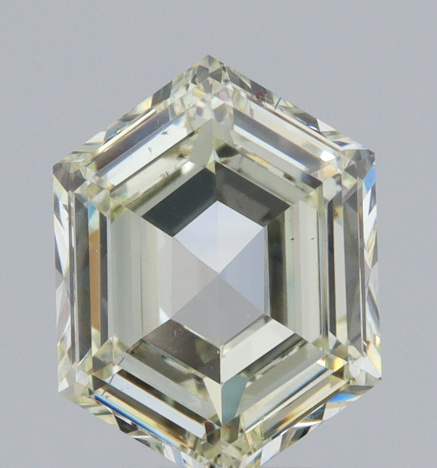 0.99ct | Light Color VS Hexagon Shape Step Cut Diamond - Modern Rustic Diamond