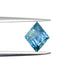 1.31ct | Step Cut Lozenge Shape Blue Green Montana Sapphire-Modern Rustic Diamond
