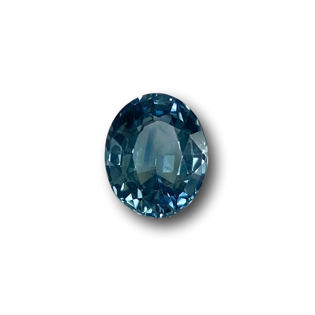 1.32ct | Brilliant Cut Oval Shape Blue Montana Sapphire-Modern Rustic Diamond