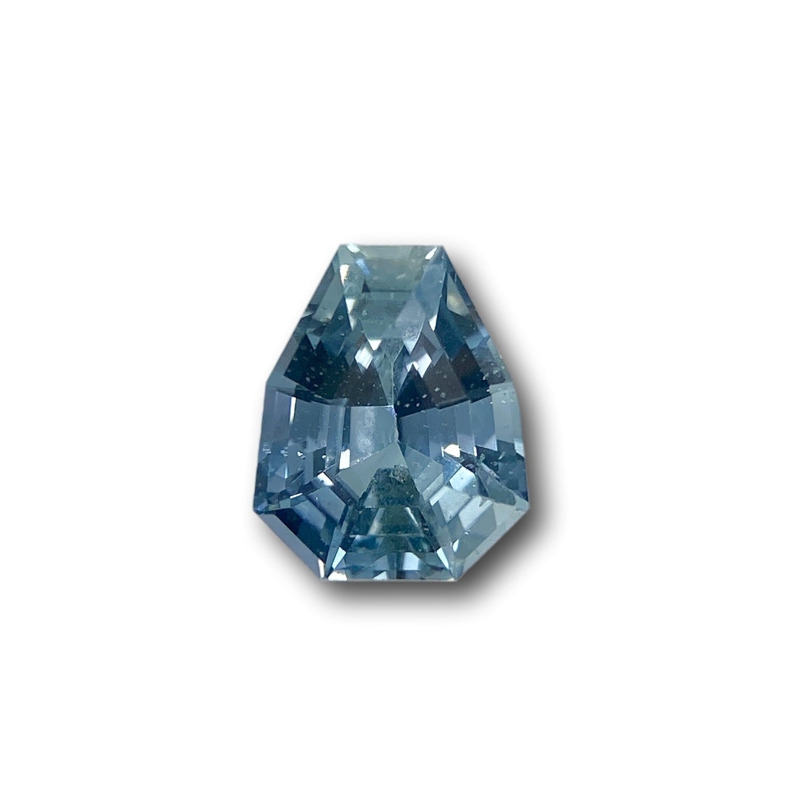 1.32ct | Brilliant Cut Shield Shape Blue Sapphire-Modern Rustic Diamond