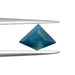 1.34ct | Step Cut Kite Shape Blue Montana Sapphire-Modern Rustic Diamond