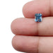 1.39ct | Emerald Cut Blue Montana Sapphire-Modern Rustic Diamond