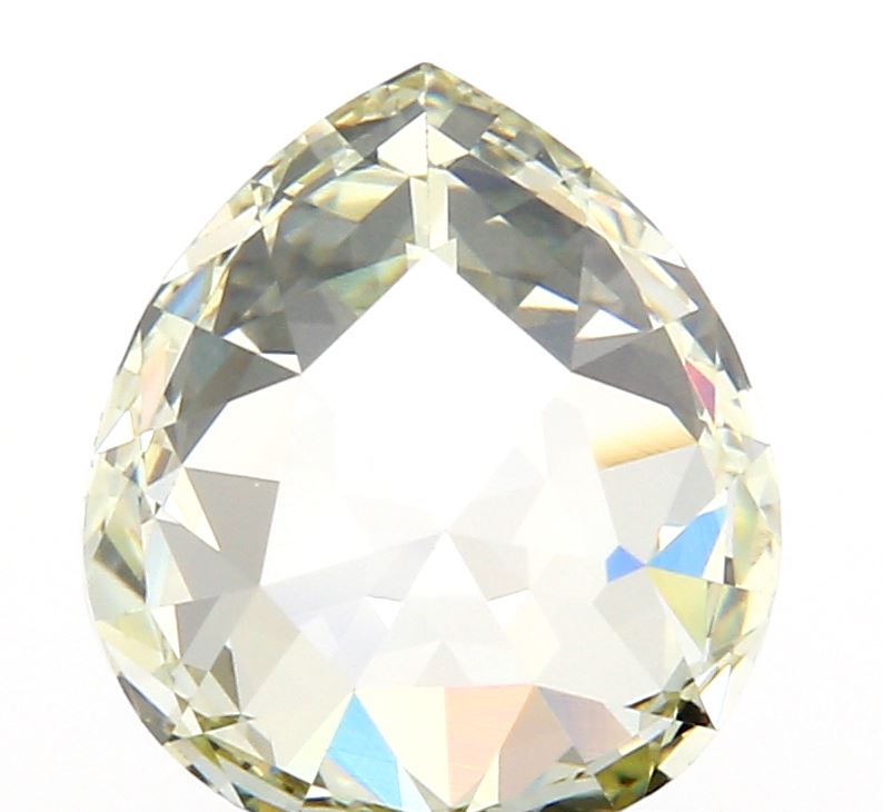 1.19ct | Light Color VVS Pear Shape Rose Cut Diamond - Modern Rustic Diamond