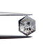 1.44ct | Salt & Pepper Rose Cut Hexagon Shape Diamond-Modern Rustic Diamond