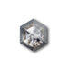 1.44ct | Salt & Pepper Rose Cut Hexagon Shape Diamond-Modern Rustic Diamond