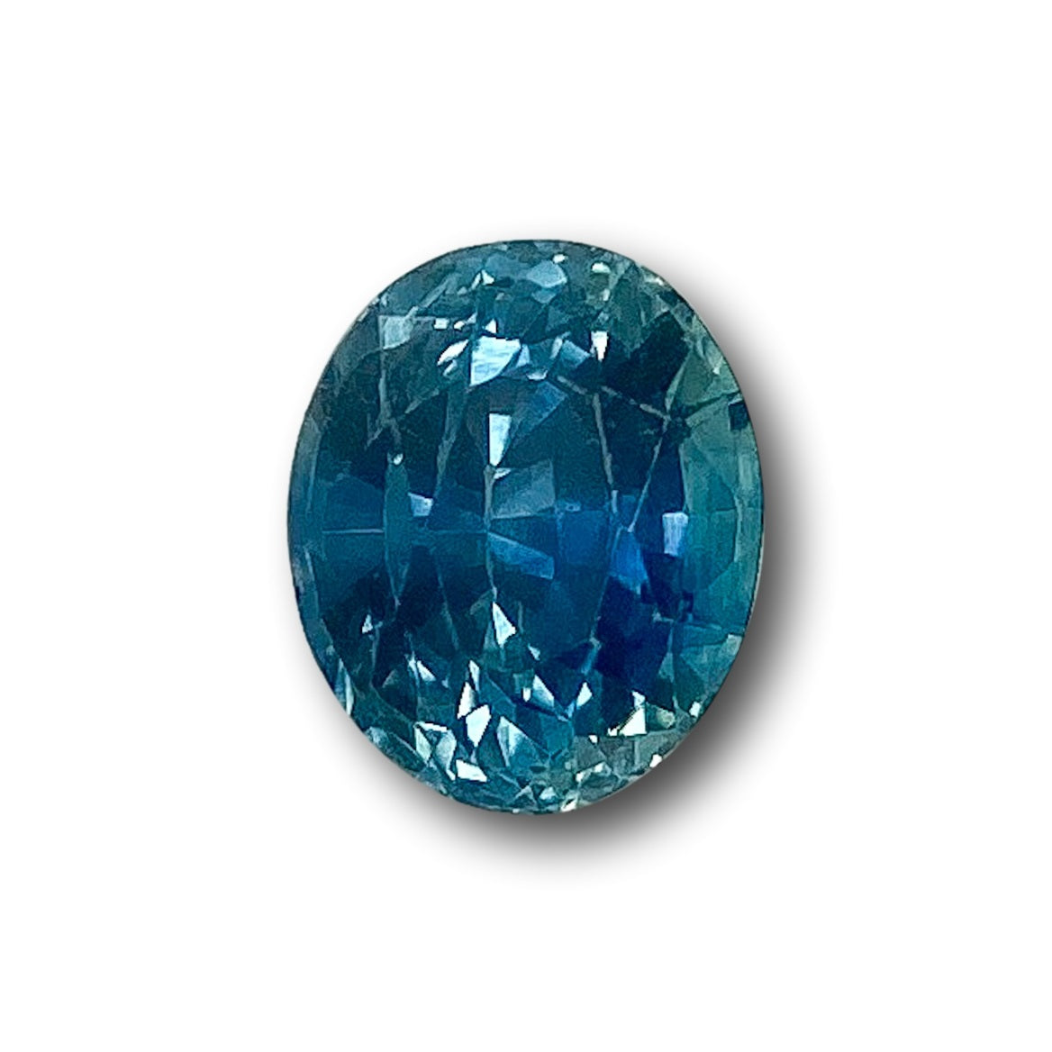 1.48ct | Brilliant Cut Oval Shape Blue Montana Sapphire-Modern Rustic Diamond