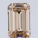 1.00ct | Champagne VVS Emerald Shape Step Cut Diamond - Modern Rustic Diamond