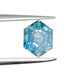 1.50ct | Step Cut Hexagon Shape Blue Montana Sapphire-Modern Rustic Diamond