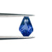 1.50ct | Step Cut Shield Shape Blue Sapphire-Modern Rustic Diamond