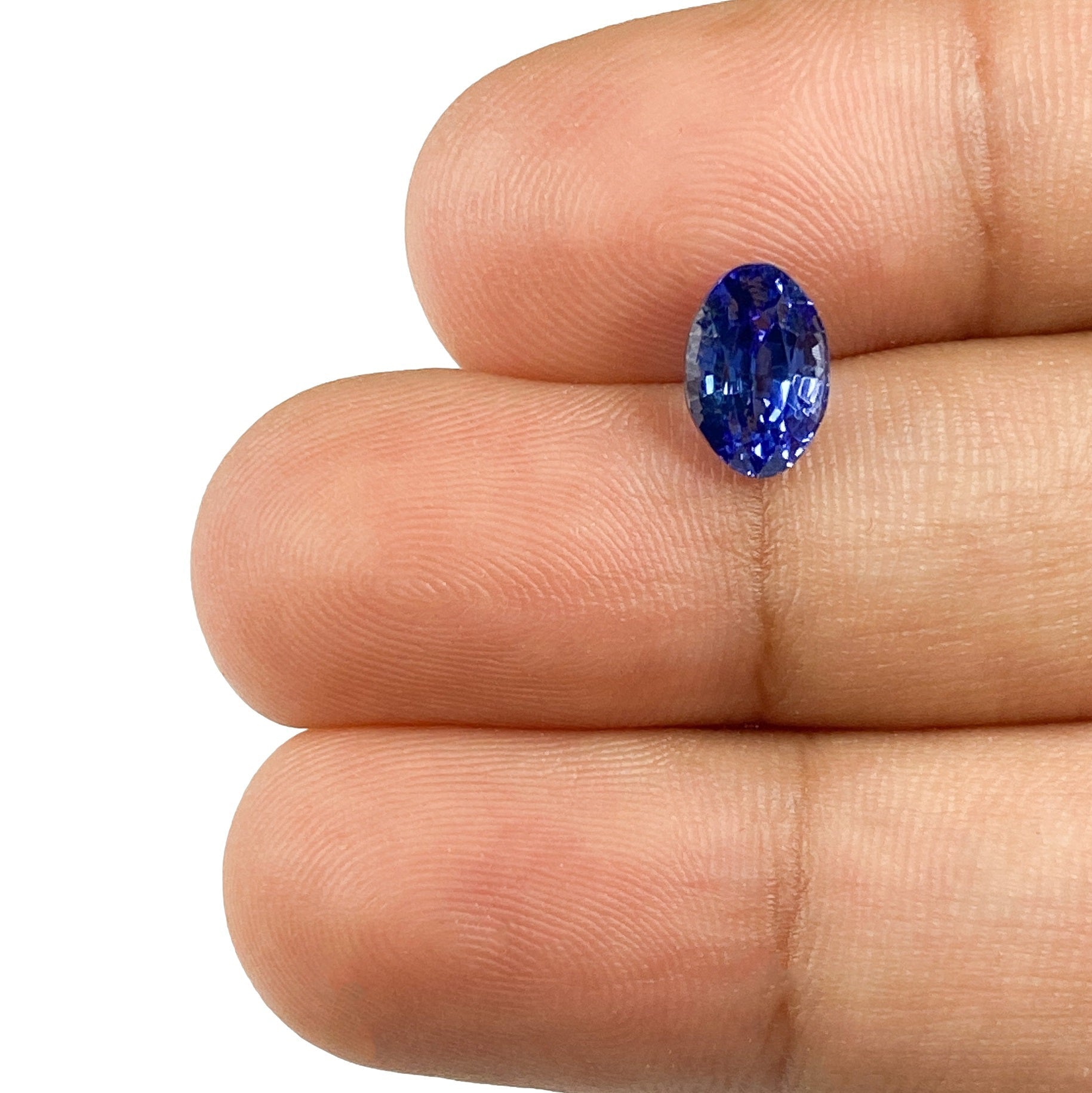 1.56ct | Brilliant Cut Oval Shape Blue Sapphire-Modern Rustic Diamond