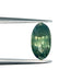 1.56ct | Brilliant Cut Oval Shape Green Montana Sapphire-Modern Rustic Diamond