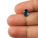 1.57ct | Brilliant Cut Oval Shape Blue Montana Sapphire-Modern Rustic Diamond