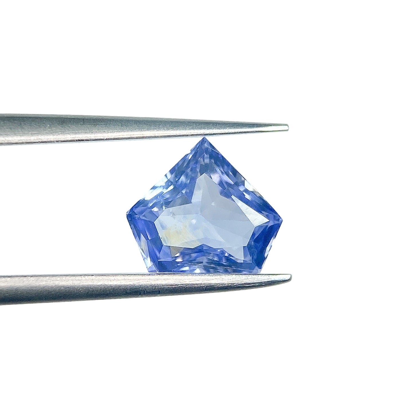 1.58ct | Brilliant Cut Shield Shape Blue Sapphire-Modern Rustic Diamond