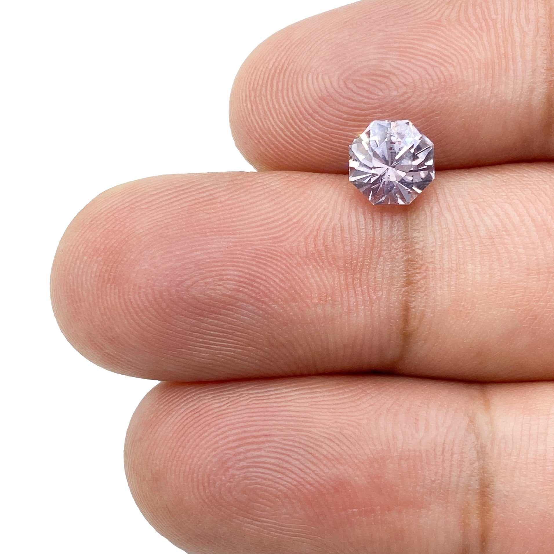 1.61ct | Step Cut Octagon Shape Pink Sapphire-Modern Rustic Diamond