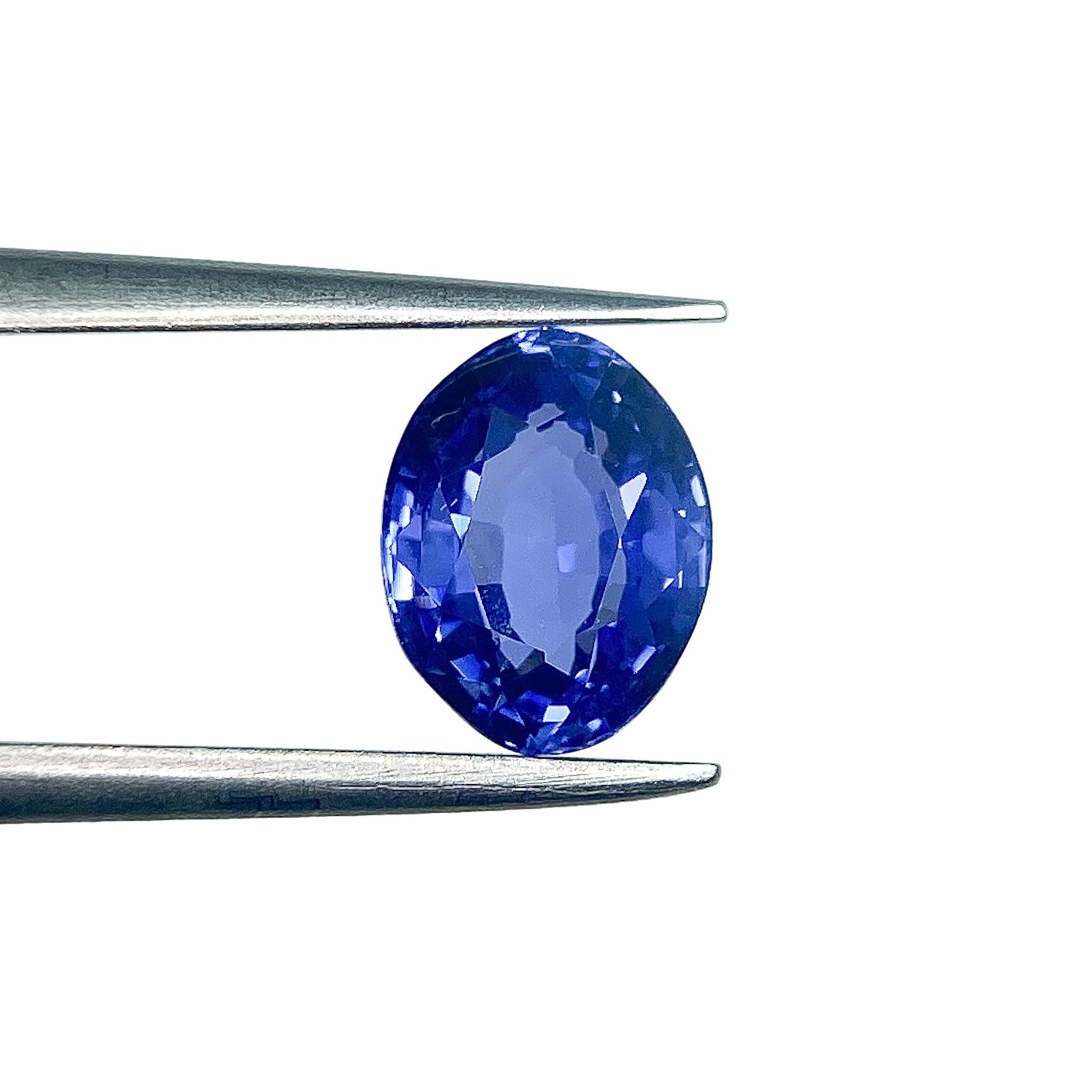 1.63ct | Brilliant Cut Oval Shape Blue Sapphire-Modern Rustic Diamond