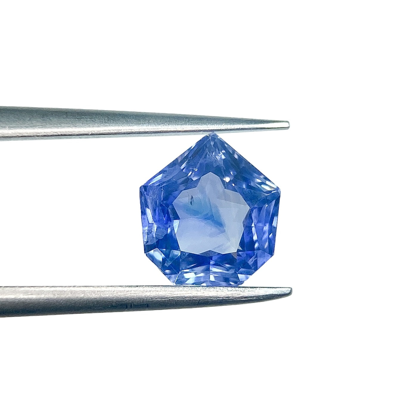 1.64ct | Step Cut Shield Shape Blue Sapphire-Modern Rustic Diamond