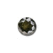 1.69ct | Dark Green Round Rose Cut Double Sided Cut Diamond-Modern Rustic Diamond