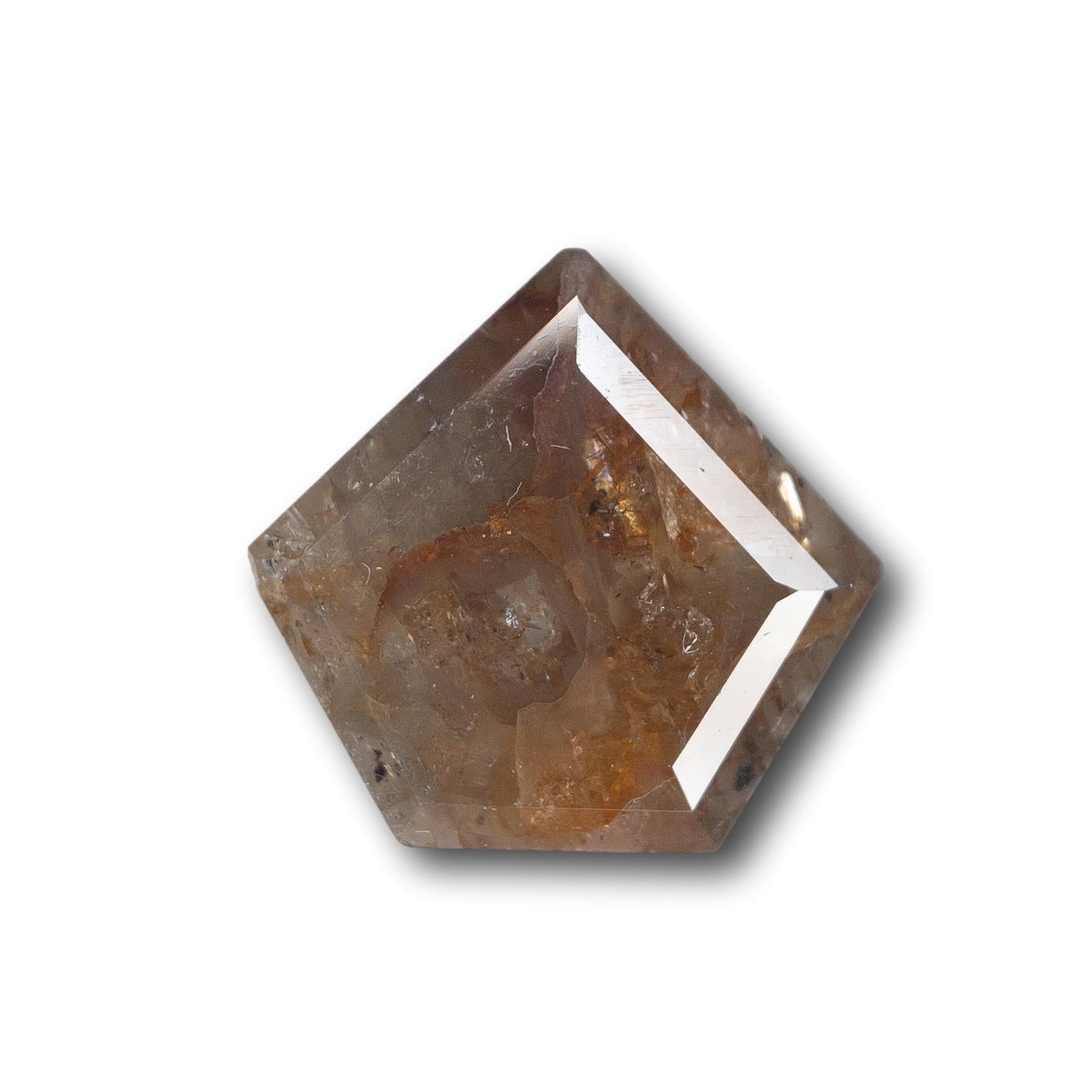 1.69ct | Red Brown Shield Diamond-Modern Rustic Diamond