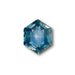 1.77ct | Step Cut Hexagon Shape Blue Montana Sapphire-Modern Rustic Diamond