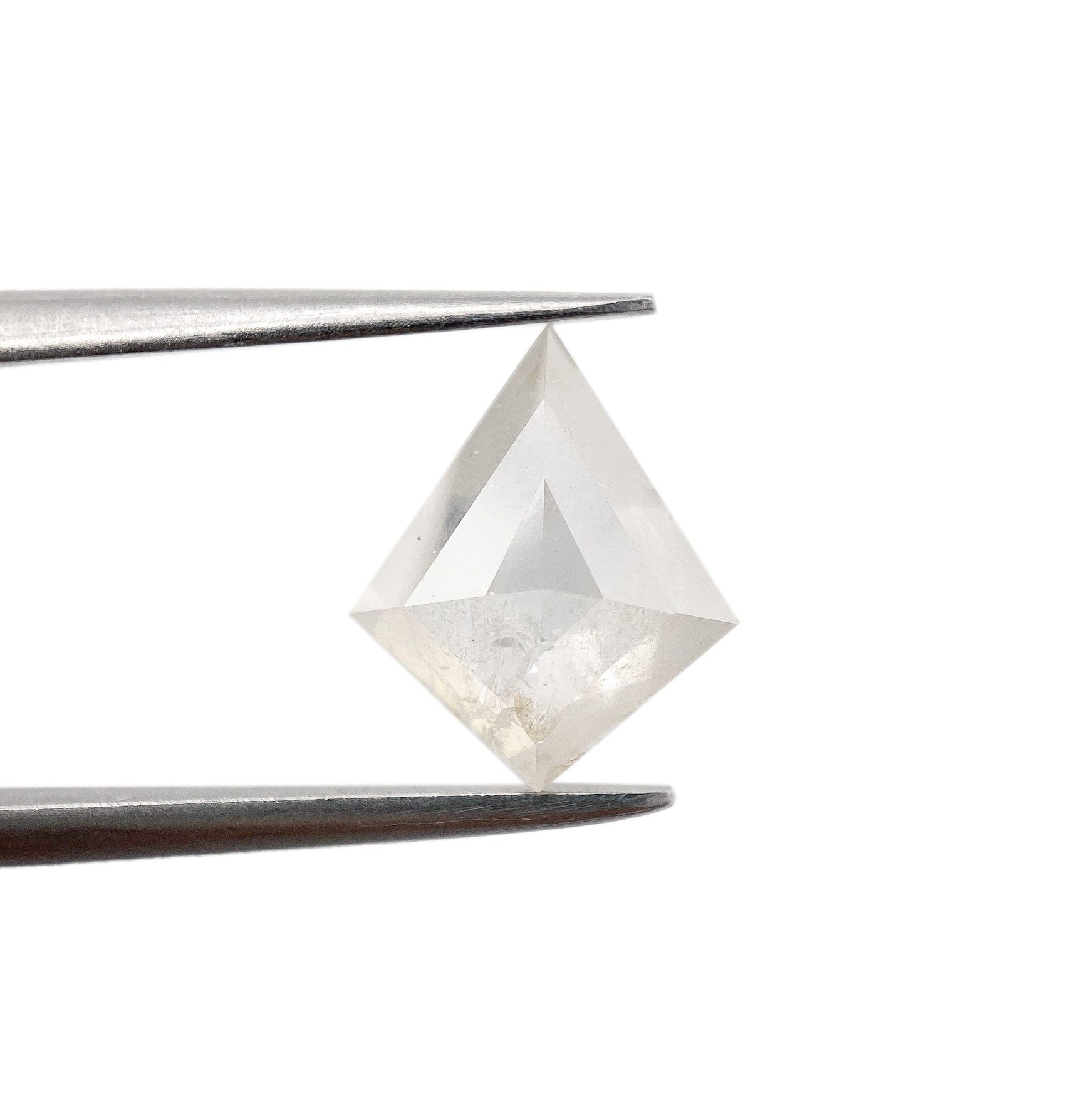 1.79ct | Salt & Pepper Opaque Rose Cut Kite Shape Diamond-Modern Rustic Diamond