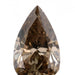 1.12ct | Cognac VS-SI Pear Shape Brilliant Cut Diamond - Modern Rustic Diamond