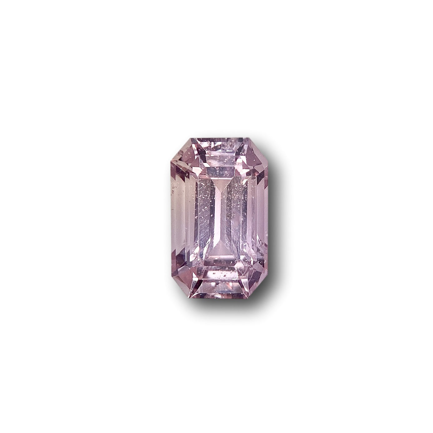 1.85ct | Emerald Cut Light Pink Sapphire-Modern Rustic Diamond