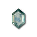 1.86ct | Step Cut Hexagon Shape Blue Green Montana Sapphire-Modern Rustic Diamond