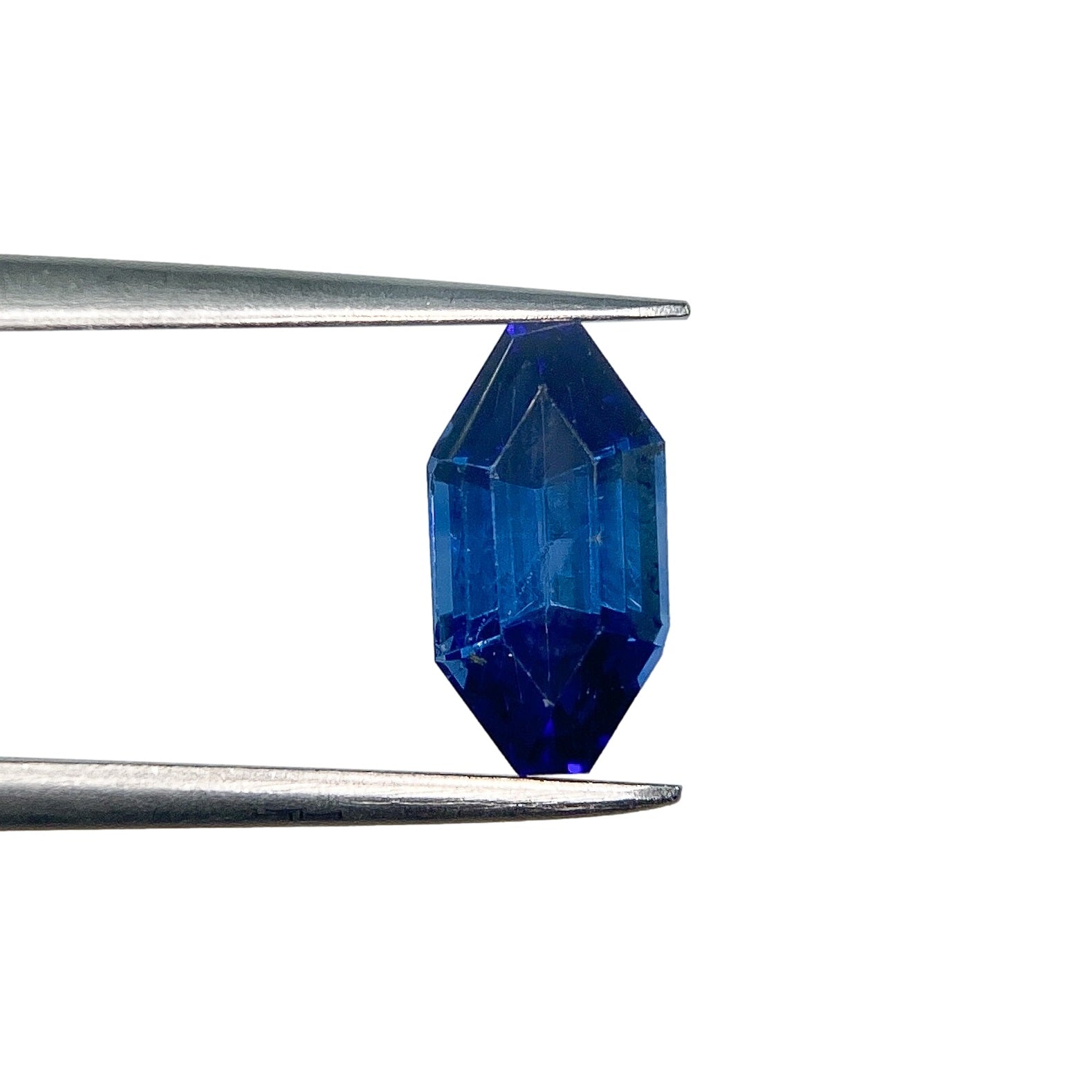 1.86ct | Step Cut Octagon Shape Blue Sapphire-Modern Rustic Diamond