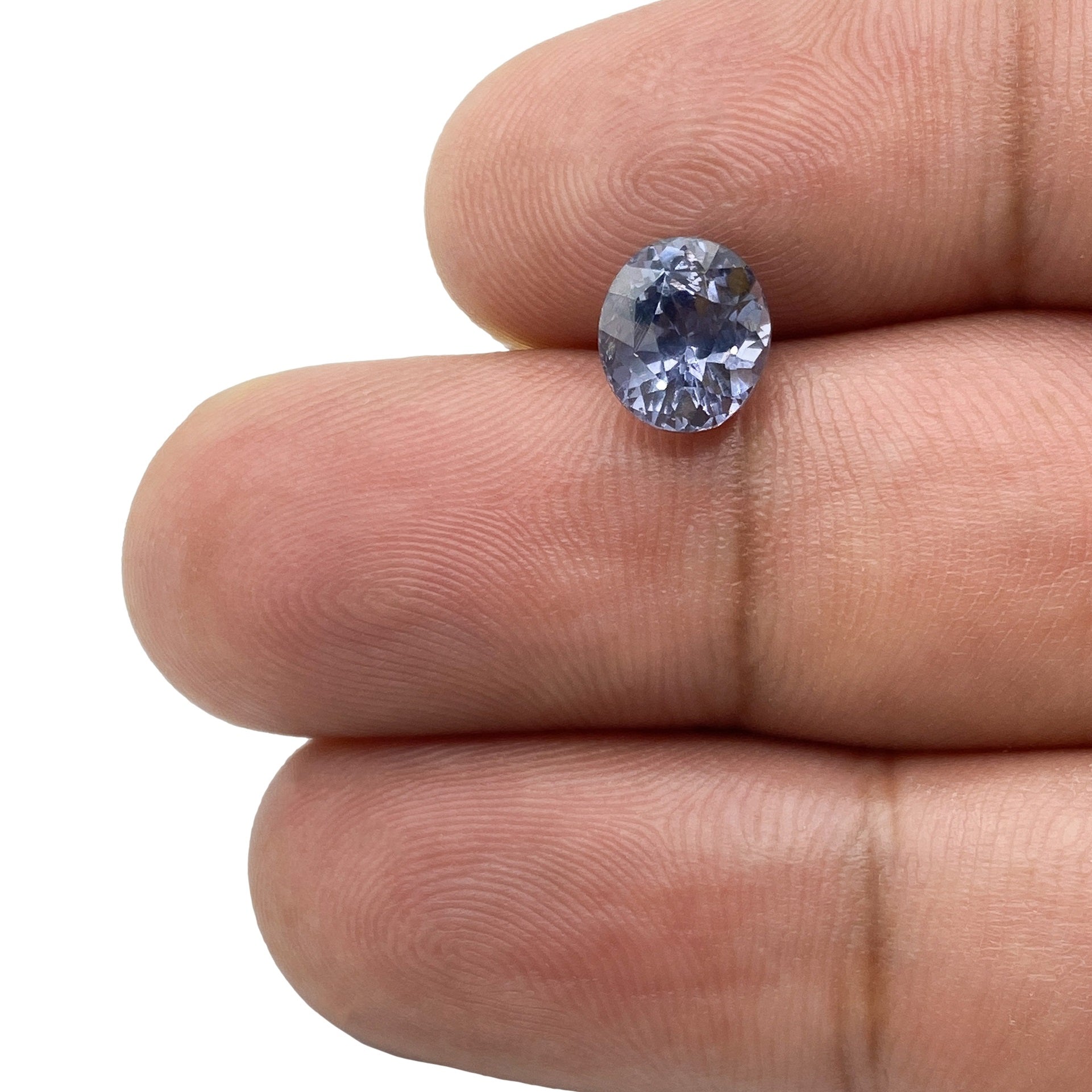 1.87ct | Brilliant Cut Oval Shape Blue Spinel-Modern Rustic Diamond