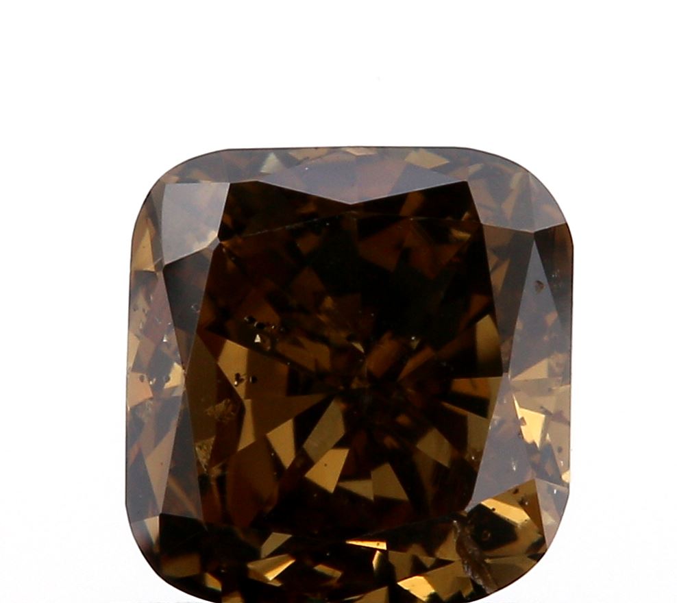 1.00ct | Cognac SI Cushion Shape Brilliant Cut Diamond - Modern Rustic Diamond