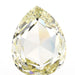 2.22ct | Yellow VVS Pear Shape Rose Cut Diamond - Modern Rustic Diamond