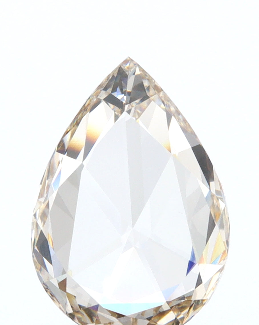 1.19ct | Champagne VVS Pear Shape Rose Cut Diamond - Modern Rustic Diamond