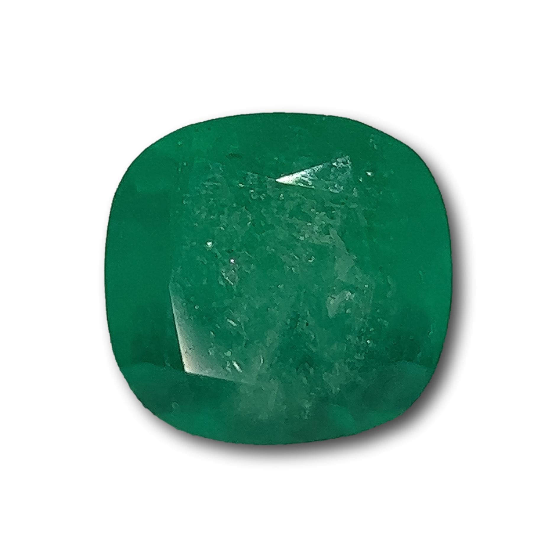 2.08ct | Cushion Cut Muzo Origin Emerald