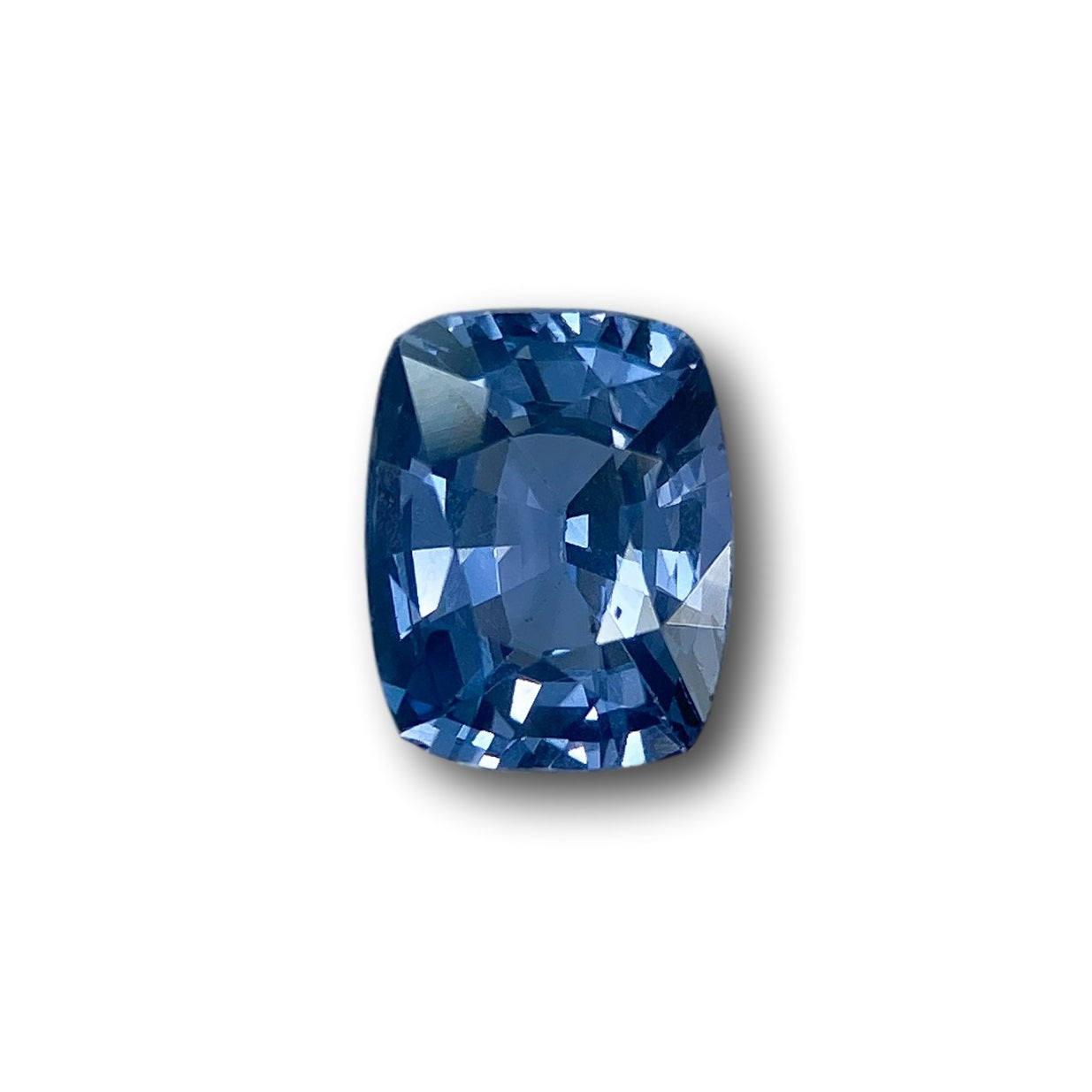 2.03ct | Brilliant Cut Cushion Shape Blue Spinel-Modern Rustic Diamond