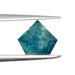 2.10ct | Step Cut Shield Shape Blue Green Montana Sapphire-Modern Rustic Diamond