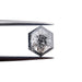 2.19ct | Salt & Pepper Rose Cut Hexagon Shape Diamond-Modern Rustic Diamond
